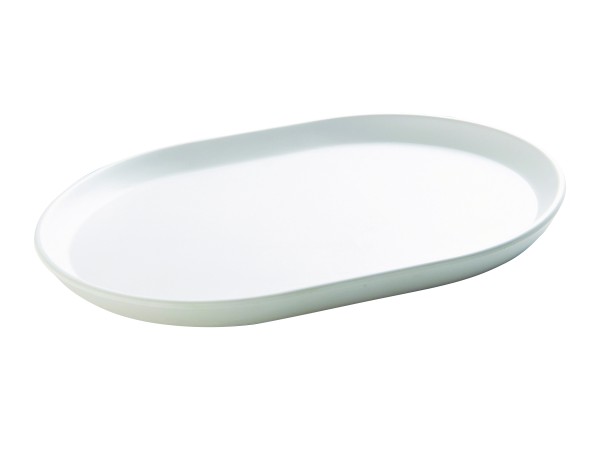 Hudson - White Oval Melamine Platter 14" x 11 1/4"